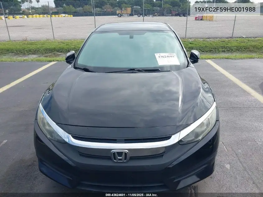 19XFC2F59HE001988 2017 Honda Civic Lx