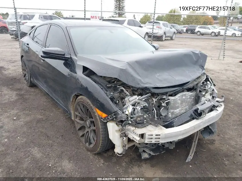 19XFC2F77HE215718 2017 Honda Civic Ex