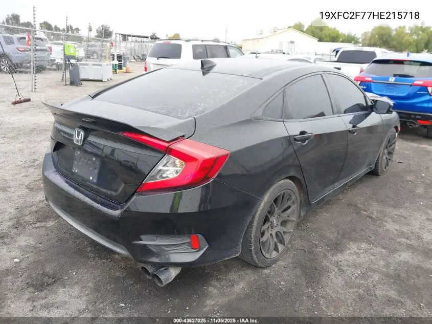 19XFC2F77HE215718 2017 Honda Civic Ex