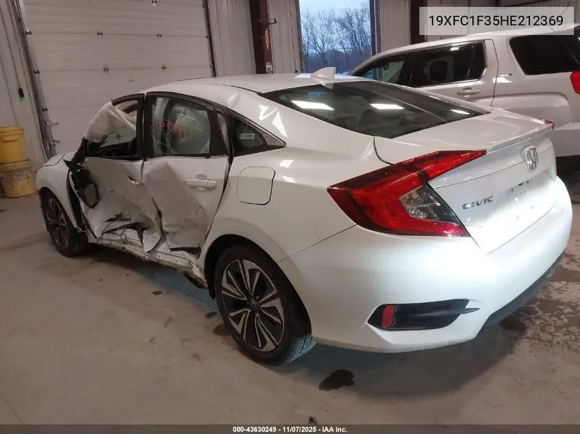 19XFC1F35HE212369 2017 Honda Civic Ex-T