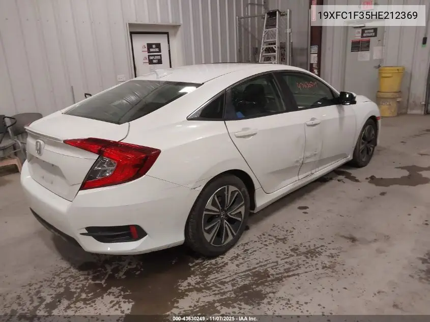 19XFC1F35HE212369 2017 Honda Civic Ex-T