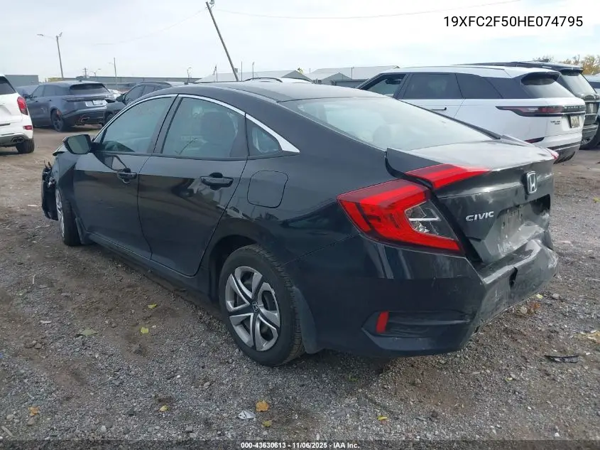 19XFC2F50HE074795 2017 Honda Civic Lx