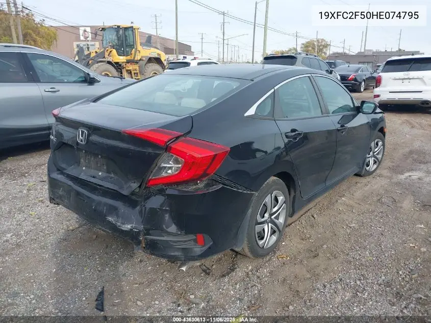 19XFC2F50HE074795 2017 Honda Civic Lx