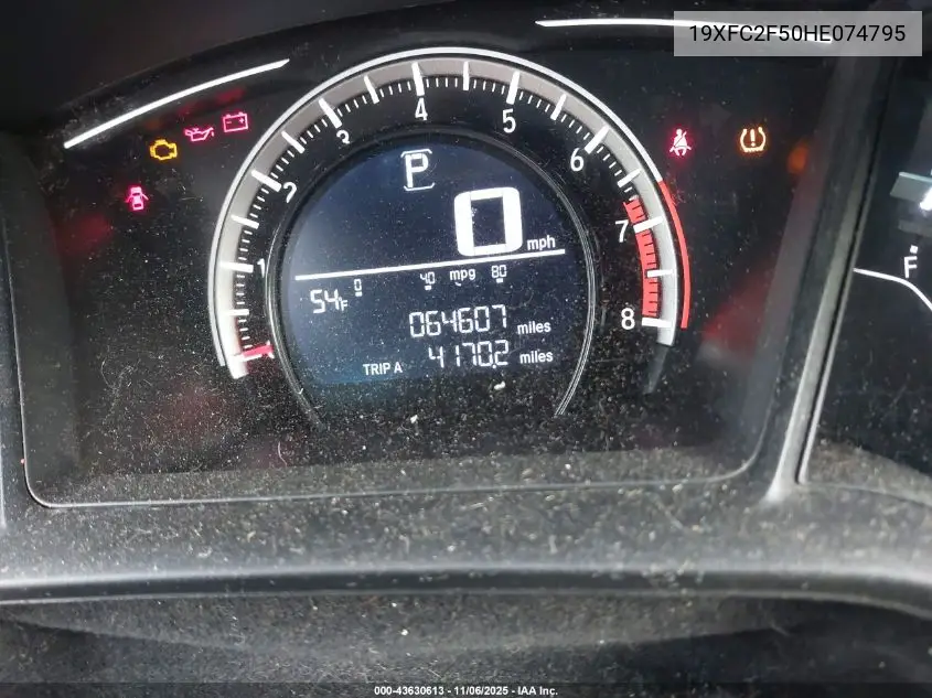 19XFC2F50HE074795 2017 Honda Civic Lx