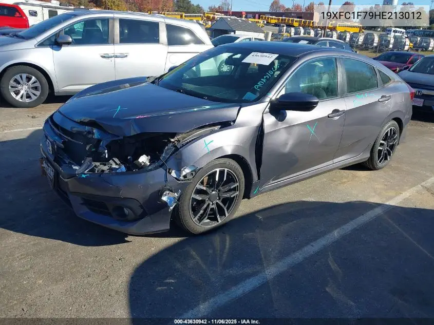 19XFC1F79HE213012 2017 Honda Civic Ex-L