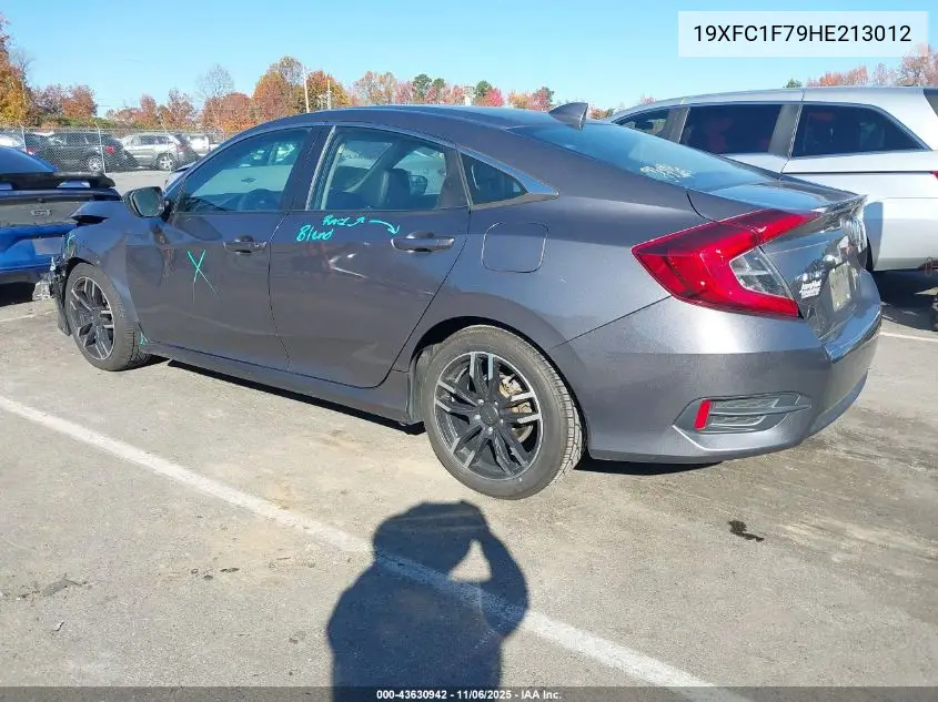 19XFC1F79HE213012 2017 Honda Civic Ex-L