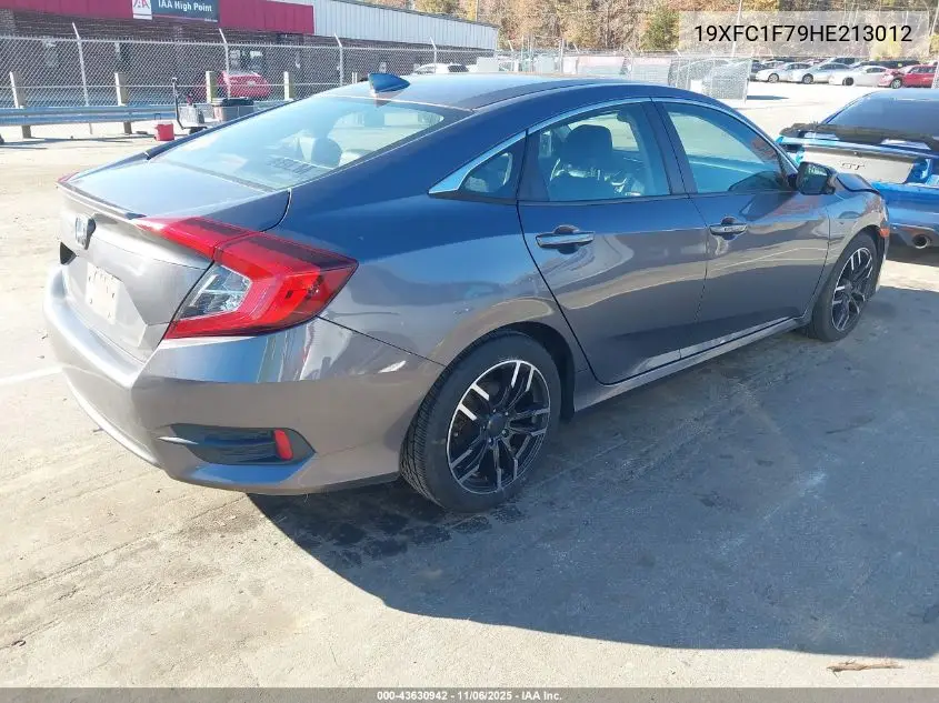19XFC1F79HE213012 2017 Honda Civic Ex-L