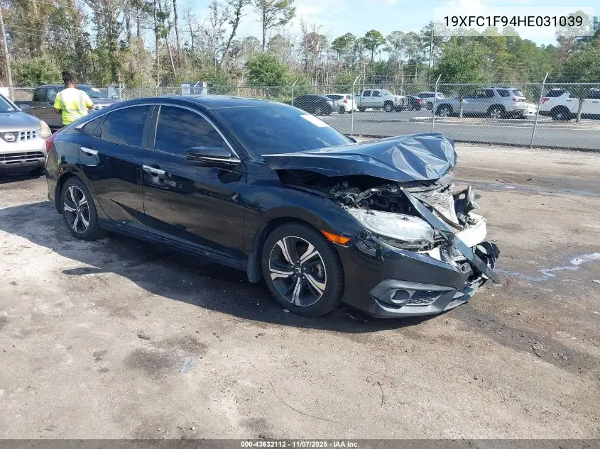 19XFC1F94HE031039 2017 Honda Civic Touring