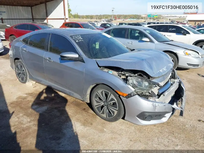19XFC1F30HE005016 2017 Honda Civic Ex-T