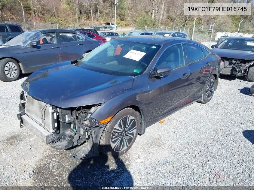 19XFC1F79HE016745 2017 Honda Civic Ex-L