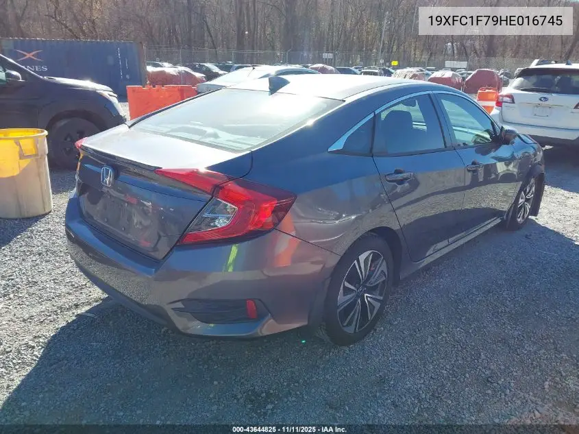 19XFC1F79HE016745 2017 Honda Civic Ex-L
