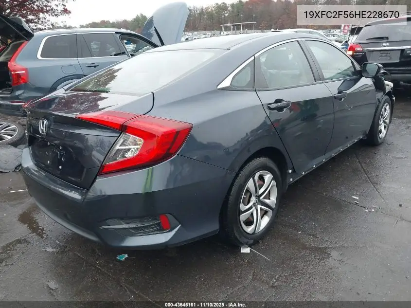 19XFC2F56HE228670 2017 Honda Civic Lx
