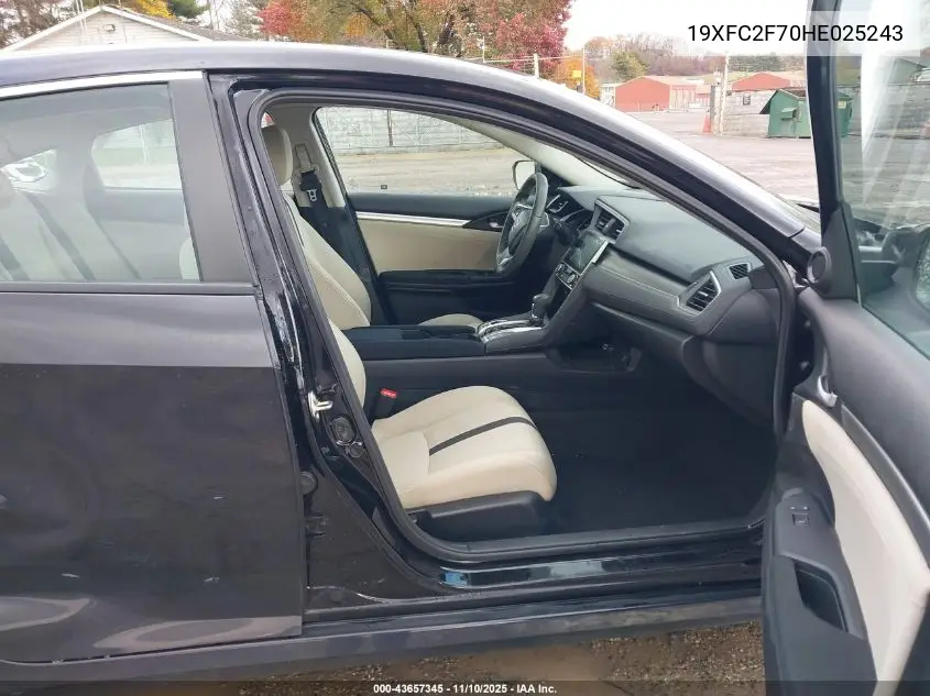 19XFC2F70HE025243 2017 Honda Civic Ex