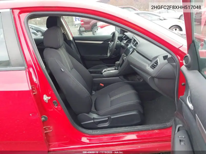 2HGFC2F8XHH517048 2017 Honda Civic Ex