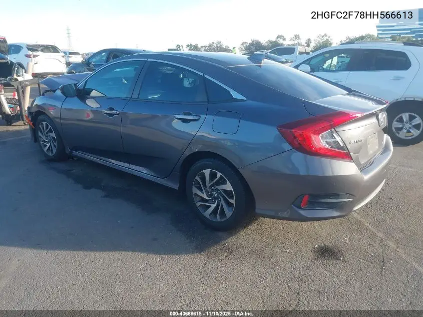 2HGFC2F78HH566613 2017 Honda Civic Ex