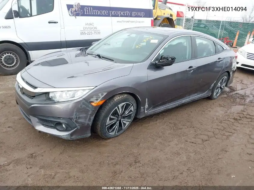 19XFC1F3XHE014094 2017 Honda Civic Ex-T