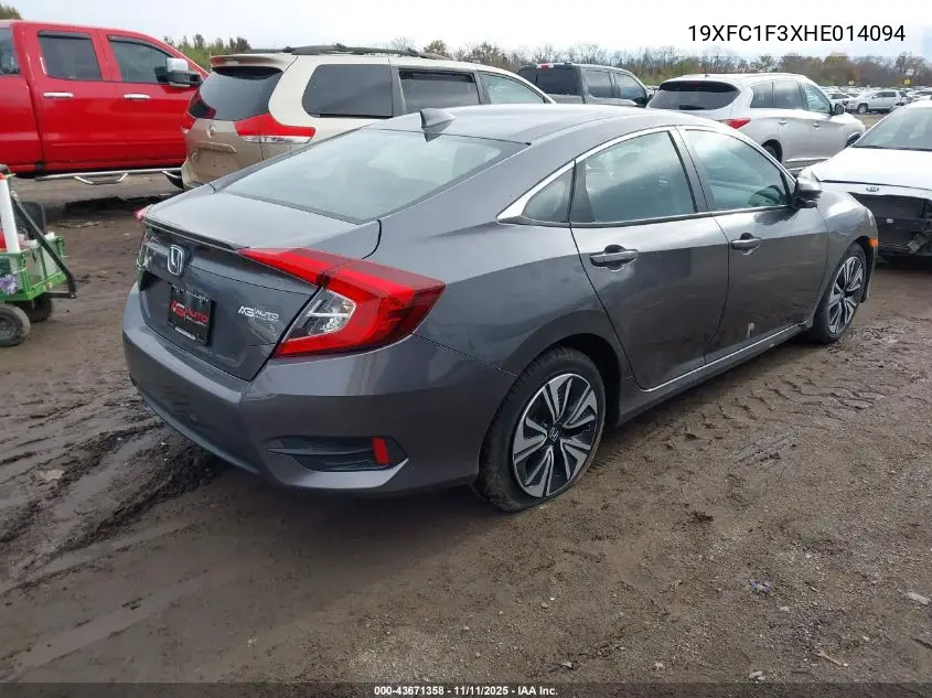 19XFC1F3XHE014094 2017 Honda Civic Ex-T