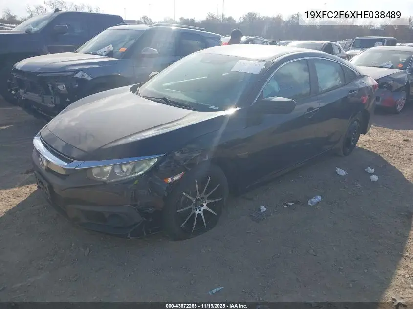 19XFC2F6XHE038489 2017 Honda Civic Lx