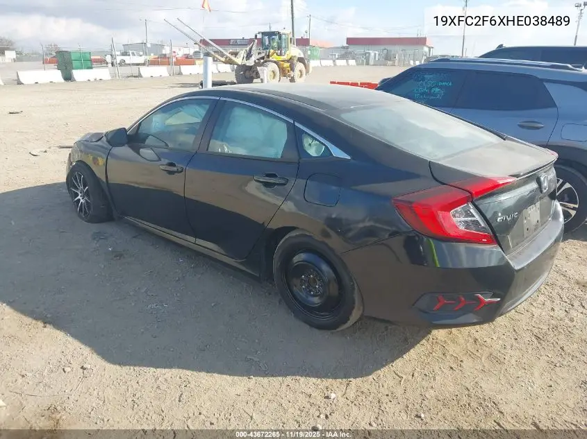 19XFC2F6XHE038489 2017 Honda Civic Lx