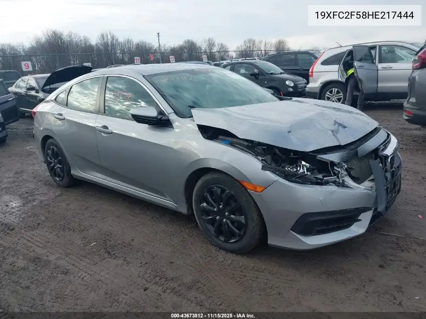 19XFC2F58HE217444 2017 Honda Civic Lx