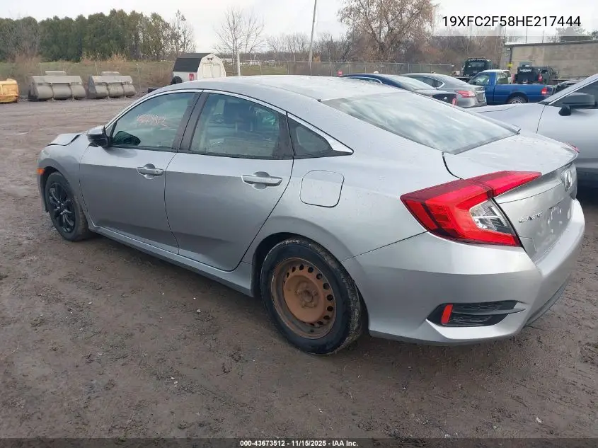 19XFC2F58HE217444 2017 Honda Civic Lx