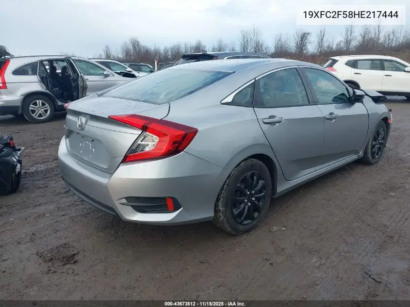19XFC2F58HE217444 2017 Honda Civic Lx