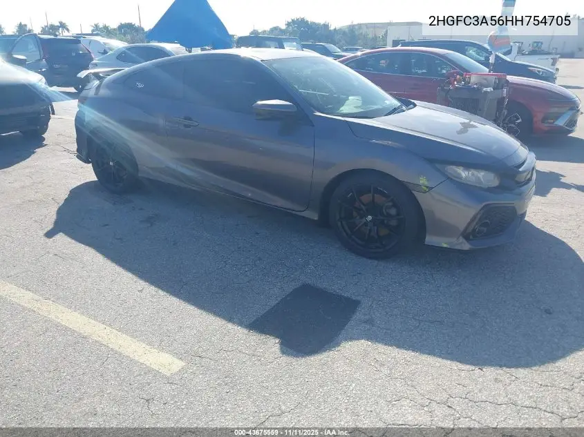 2HGFC3A56HH754705 2017 Honda Civic Si