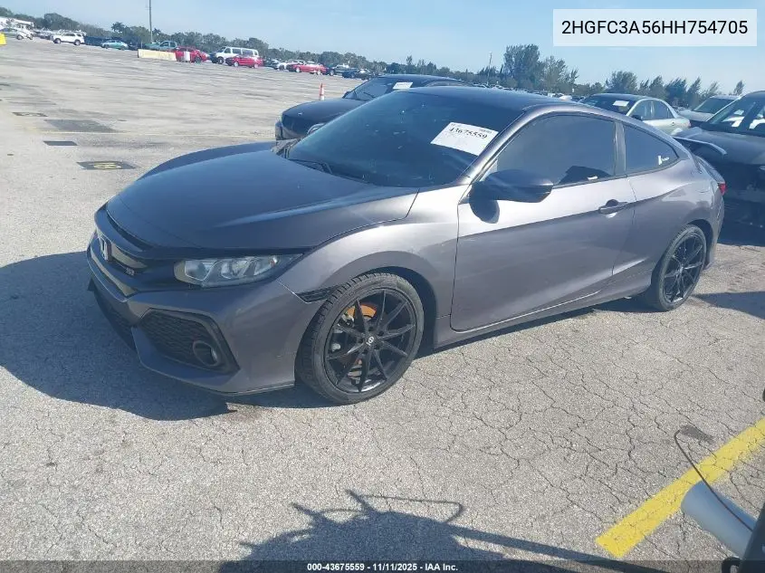 2HGFC3A56HH754705 2017 Honda Civic Si