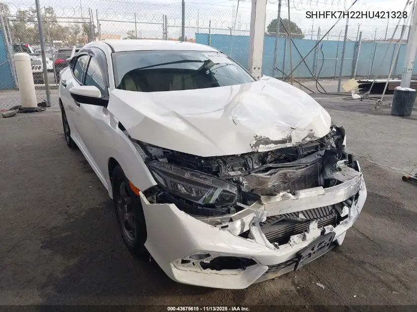 SHHFK7H22HU421328 2017 Honda Civic Lx