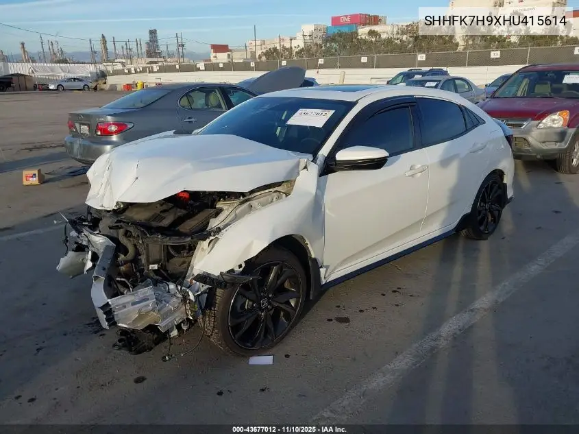 SHHFK7H9XHU415614 2017 Honda Civic Sport Touring