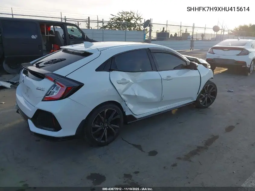 SHHFK7H9XHU415614 2017 Honda Civic Sport Touring
