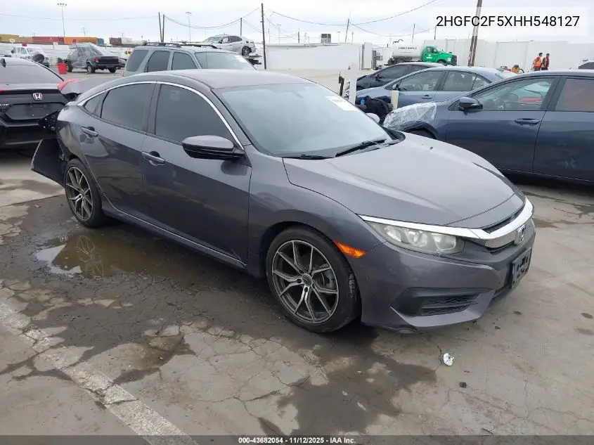 2HGFC2F5XHH548127 2017 Honda Civic Lx