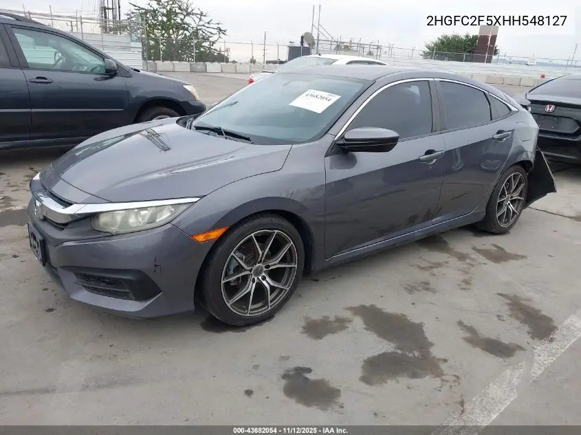 2HGFC2F5XHH548127 2017 Honda Civic Lx