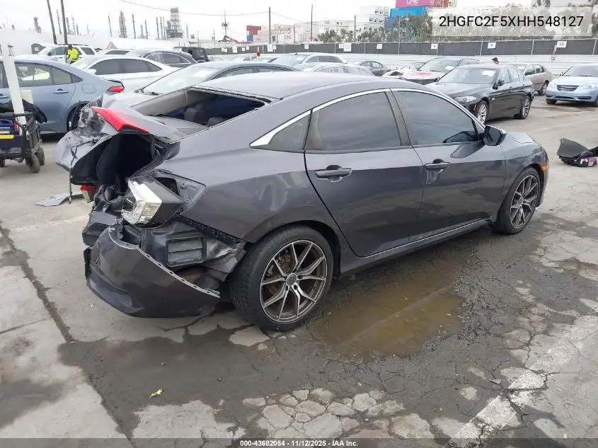 2HGFC2F5XHH548127 2017 Honda Civic Lx