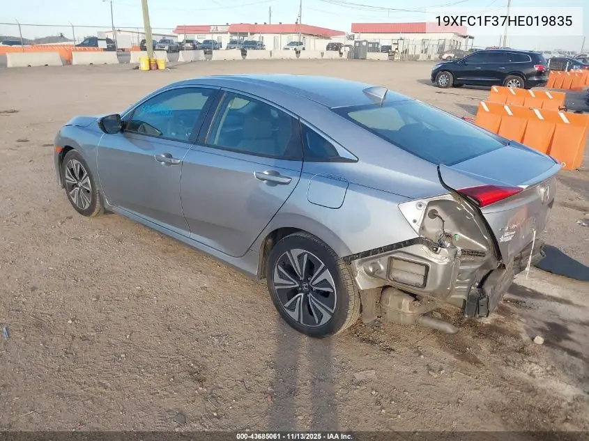 19XFC1F37HE019835 2017 Honda Civic Ex-T