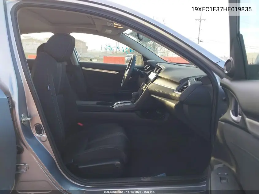 19XFC1F37HE019835 2017 Honda Civic Ex-T
