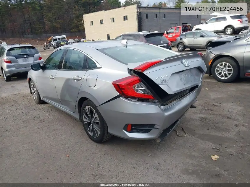19XFC1F70HE204456 2017 Honda Civic Ex-L