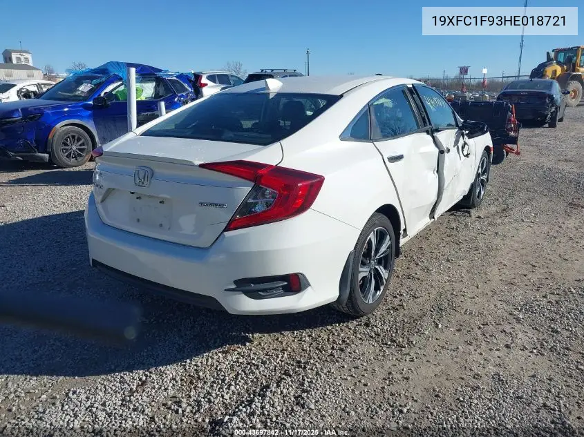 19XFC1F93HE018721 2017 Honda Civic Touring