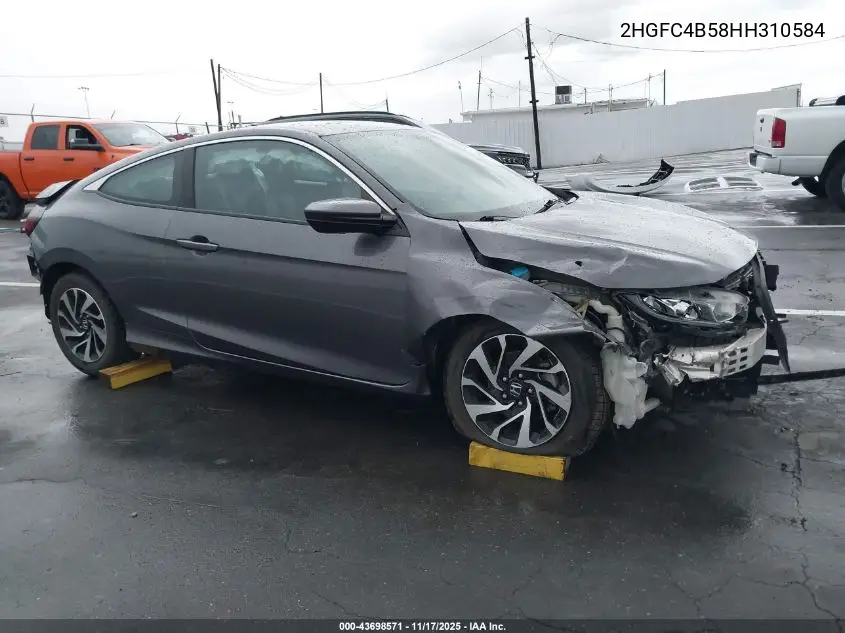 2HGFC4B58HH310584 2017 Honda Civic Lx