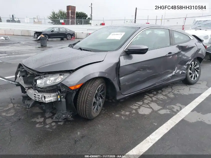 2HGFC4B58HH310584 2017 Honda Civic Lx