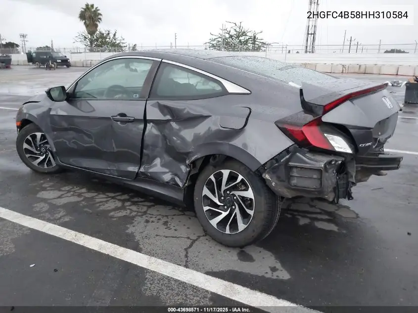 2HGFC4B58HH310584 2017 Honda Civic Lx