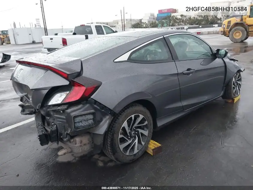 2HGFC4B58HH310584 2017 Honda Civic Lx
