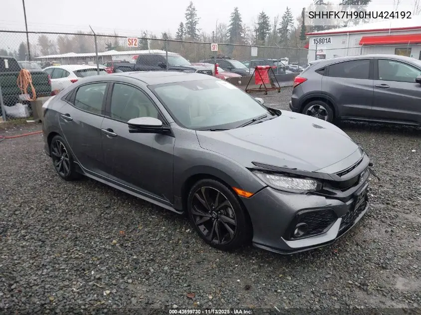 SHHFK7H90HU424192 2017 Honda Civic Sport Touring