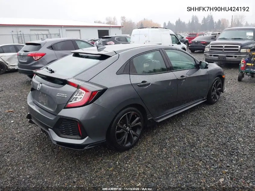 SHHFK7H90HU424192 2017 Honda Civic Sport Touring