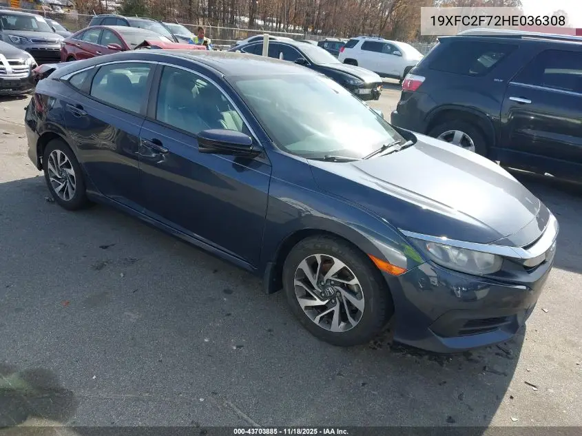 19XFC2F72HE036308 2017 Honda Civic Ex
