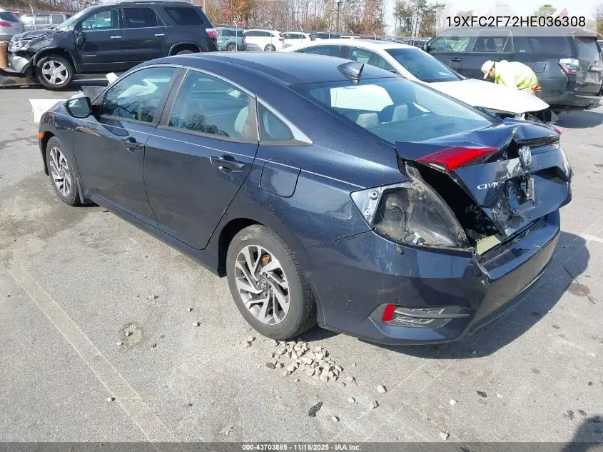 19XFC2F72HE036308 2017 Honda Civic Ex