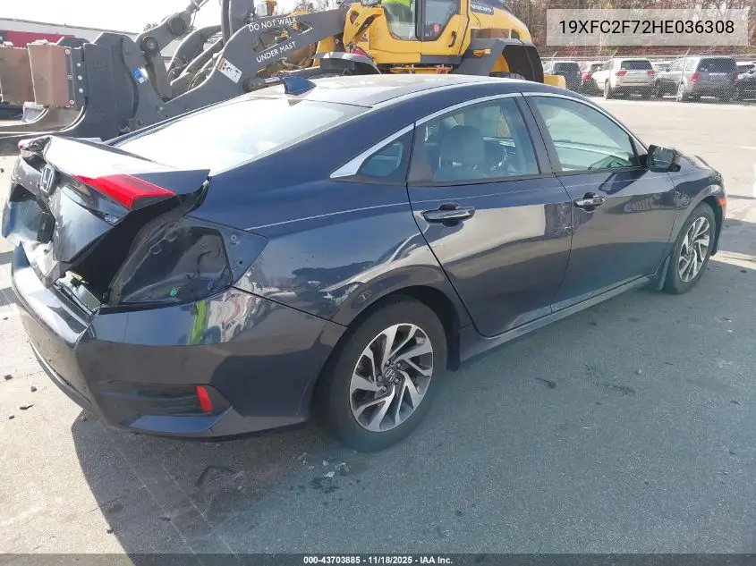 19XFC2F72HE036308 2017 Honda Civic Ex