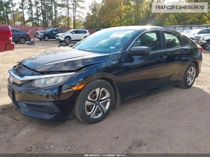 19XFC2F53HE063970 2017 Honda Civic Lx