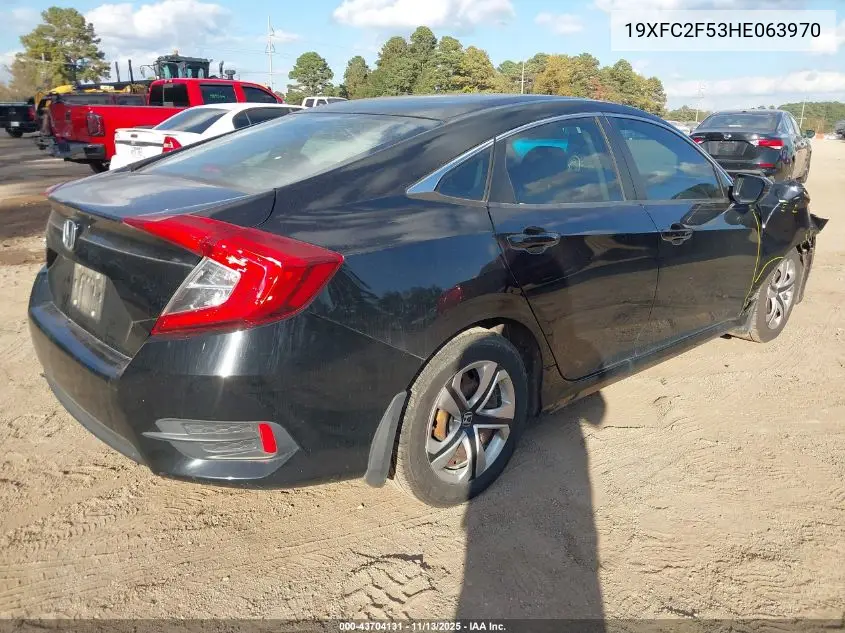 19XFC2F53HE063970 2017 Honda Civic Lx
