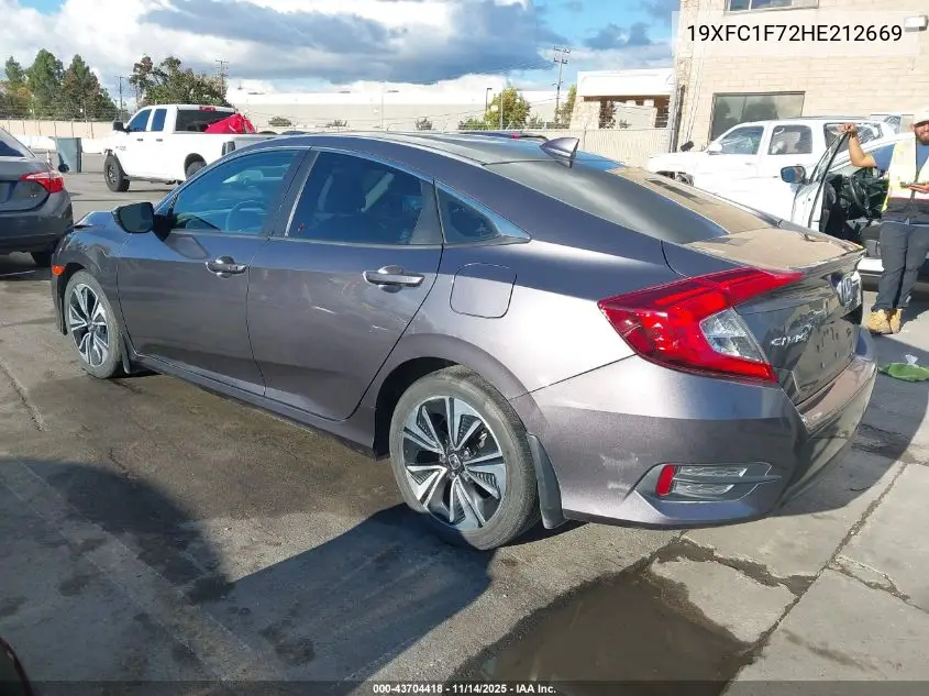19XFC1F72HE212669 2017 Honda Civic Ex-L